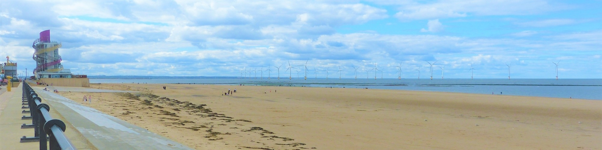 Redcar beach and promenade